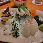 シンスケ - 刺身三種盛り合わせ