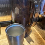 純米濃厚味噌ラーメン つむぎ - ラーメン屋で真空タンブラーは初体験かも