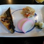レストランメイプル - 焼き魚と付け合せ【2014-10】