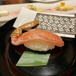 湯宿 だいいち - お凌ぎ：生ずわい蟹のお寿司