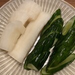 桝俉 - 料理写真:錦・若冲漬を小皿に出して