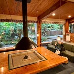 湯宿 だいいち - このロビーに座ると、だいいちさんに来たな〜って思うのです。