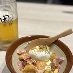 めしや因すけ - 自分で作る！キタアカリの揚げポテサラ