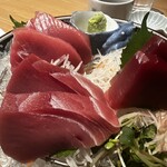 吟醸マグロ - マグロ刺身盛り三種