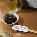 居酒屋ゆたか - ナスの煮浸し(付き出し)