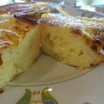 万平ホテル カフェテラス - フレンチトーストの断面図(^^)/