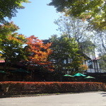 万平ホテル カフェテラス - ホテルの正面♪