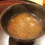 日本料理 太月 - とろろ昆布のお味噌汁