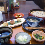 仁王門屋 - そば団子付きセット