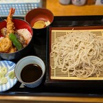 深川 - 料理写真:ミニ天丼せいろセット ￥1,700