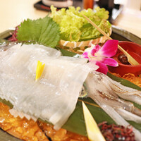 いけす鶴八 新栄店 - いかの活造り（中）