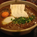 こんぴら茶屋 - カレーうどん餅入り＋卵