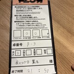 ススキノデパート - 本日のコース