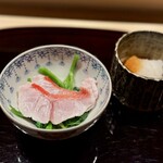 多仁本 - 金目鯛とクレソンのしゃぶしゃぶ。
      ちり酢が美味しいもんだから、どんどん食べたくなっちゃいます♪
      冬に、我が家でどっさりいただけないかしら（笑）