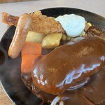 レストラン ケルン - ハンバーグランチ+エビフライトッピング