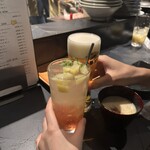 串焼処 佐五右衛門 別邸 - 桃のサワー果実入り‼️