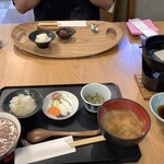 ヒポクラティック サナトリウム - 回復食　おかゆ・味噌汁・湯豆腐・しらす大根おろし・漬物・副菜