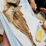 四ツ木製麺所 - 刺身のやつはちゃんと揚げてくれます