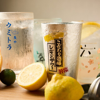 【最大！驚きの30種以上】お料理と相性抜群のレモンサワー