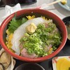 ドライブイン 灘 - 料理写真:✅イカ&ネギトロ丼¥1.705❗️
　※味噌汁・漬物付き