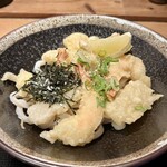 福ちゃん - 小えび天と餅天ぶっかけ