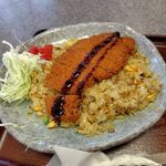 味一番 木曳野店 - とんかつ焼きめし(アップ)