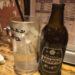 ホルモン和 - ホッピー白セット（500円）