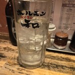 ホルモン和 - ホッピー中濃いめ（320円）