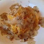 カーサ・デル・チーボ - バターソースで和えたタヤリン 黒トリュフがけ