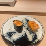 黒杉 - 雲丹食べ比べ