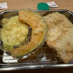 天麩羅処ひらお アクロス店 - お好み定食（ナス、カボチャ、豚肉）