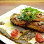 Faiabado - 鮭ハラスとジャガイモのコンフィ〜ハニー粒マスタードのソースで〜