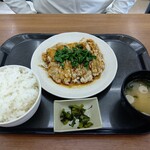 東部湯の丸サービスエリア 上り フードコート - 山賊ニラたれ定食