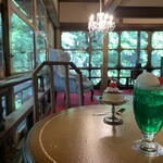 パンドラ - プリンとクリームソーダは本物ではなく撮影用のレプリカです