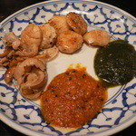 gopのアナグラ - ２種類のソースで味わうホタテバージョン（450円＋50円）