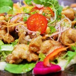 よしもと食堂 - 若鶏唐揚げレモンソース