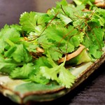 よしもと食堂 - たたき胡瓜パクチー和え