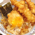 上天丼中身 たまご