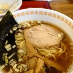 錦華楼 - 半チャンセットのミニ醤油ラーメン