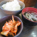 鶏とりお - ライス＆スープ＆小鉢