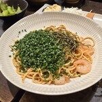 大衆魚酒場 福松 - 小エビとにんにくの焼きそば