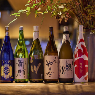 新潟の地酒やプレミアム焼酎など心ゆくまでお愉しみ下さい。