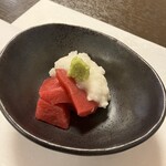 楽座 - お通し。