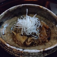 ヒカリヤ ヒガシ - 猪つくね　茸餡掛け