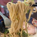 創作白湯 かなで食堂 - 中太ストレート麺