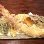 信州そば 信玄 - 天ぷら盛り合わせ