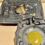 鮨 むらやま - 蒸し鮑　肝ソース