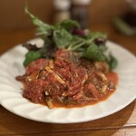 トロケの台所 - 若鶏ももトマト煮込みソース定食