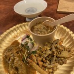 spicemobb カレーとアテと酒 - スパイスあて３種盛り