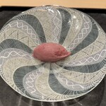 鮨 こん藤 - ピオーネのシャーベット